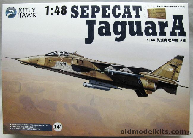 Kitty Hawk 1/48 Sepecat Jaguar A - With PE Parts, KH80104 plastic model kit